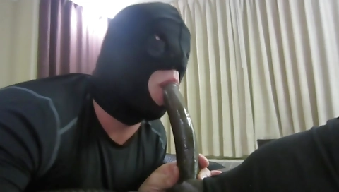 Ebony Shemale fucks a male teen and takes his cock