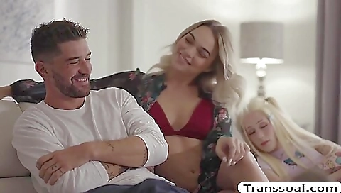 Hot blonde with natural ass fucked hard by her man