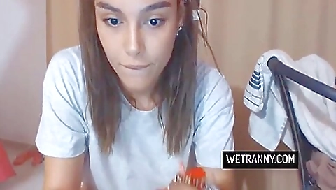 Amateur brunette with tattoos shows off her sexy body