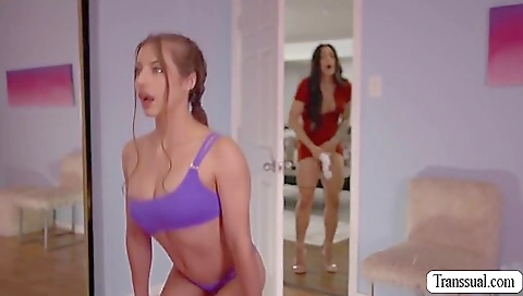 Brunette in stockings enjoys anal sex with her boyfriend