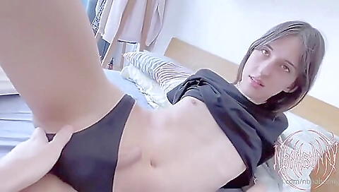 Busty brunette 18+ blowjob in amateur pov sex video