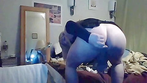 Blonde mature gets her ass nailed by a giant dildo