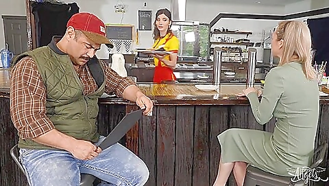 Interracial beauty is enjoying a fuck by Randy Tranny