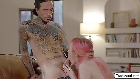 He fucks his stepbrother's shemale girl hard and deep