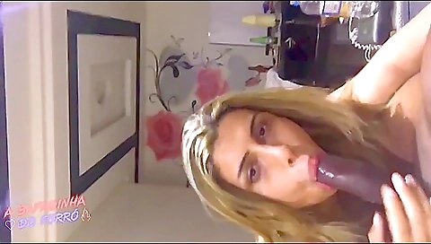 Brazilian blonde gets fucked hard and deep in mouth