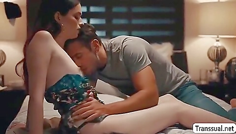 Snickily dressed brunette teen takes on her step fantasy partner