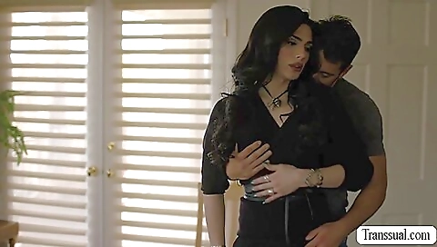 Trans woman loves deepthroat and anal sex with a big dick