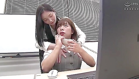 Beautiful japanese girl takes her boyfriend's face off